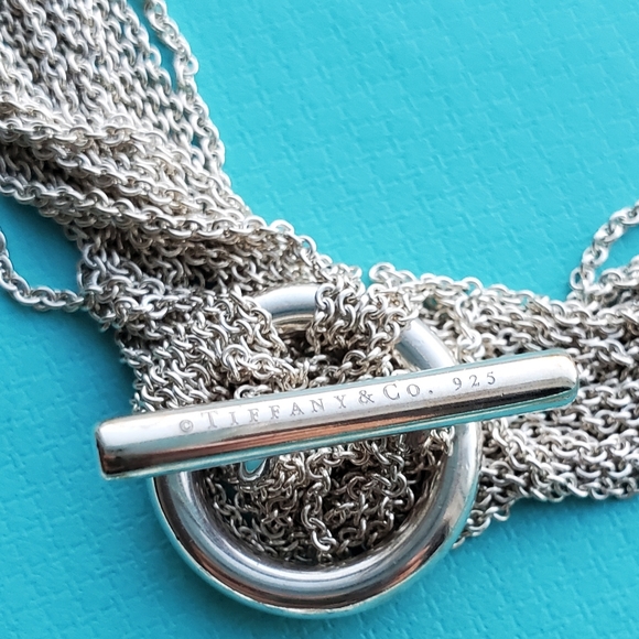 Retired multi strand toggle choker necklace - Picture 9 of 10